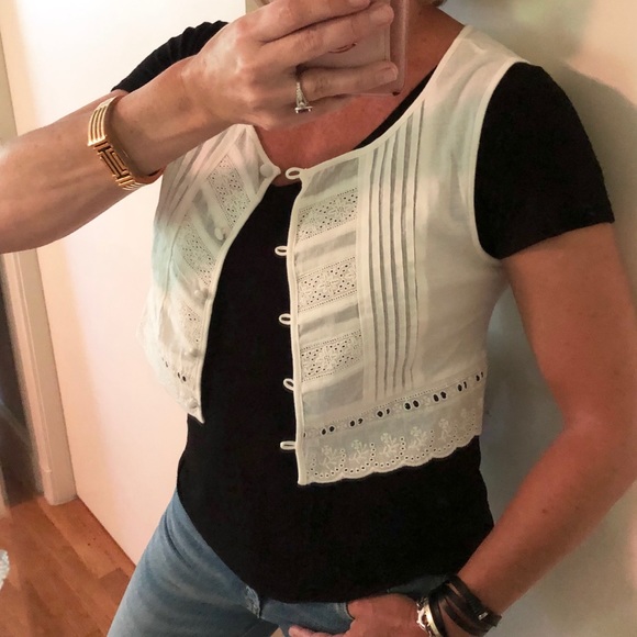 See You Monday Tops - See You Monday White Cotton Vest